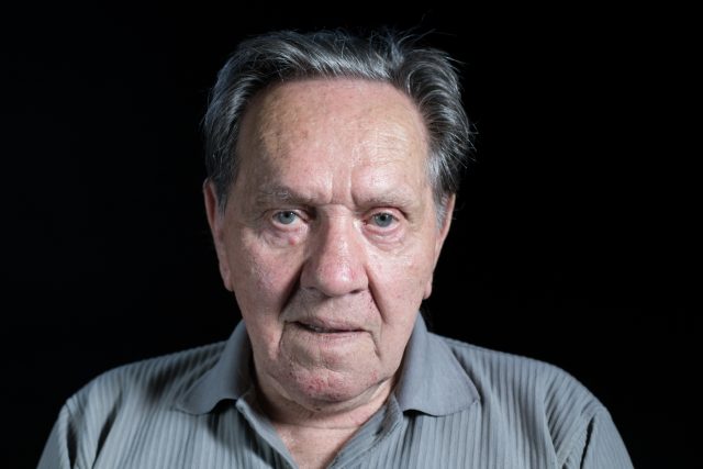 Stanislav Mazan při natáčení v roce 2016 | foto: Post Bellum / sbírka Paměť národa