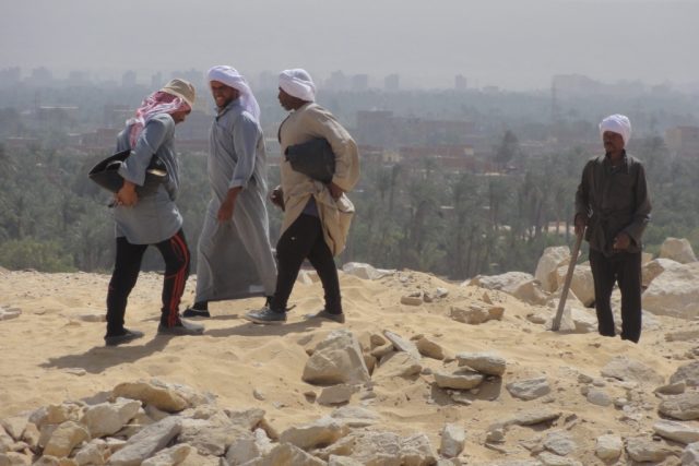 Momentka z každodenních vykopávek v Abúsíru | foto: Jan Macháček