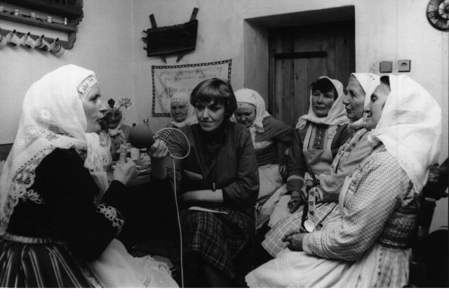 Rozhovor o velikonočních zvycích,  rok 1984 | foto: Archivní a programové fondy Českého rozhlasu