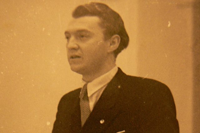 Josef Lesák v únoru 1948 | foto: Post Bellum