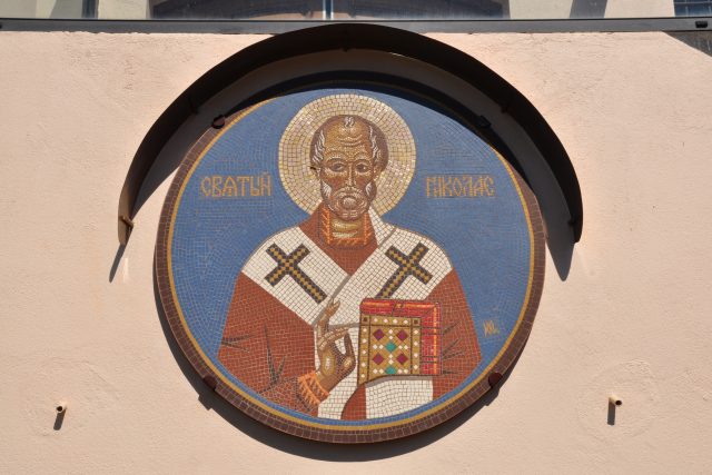 Svatý Mikuláš,  mozaika v Toulouse | foto:  Don-vip,  CC BY 3.0