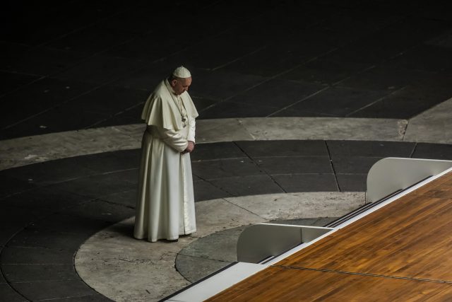 Papež František na Velký pátek | foto: Fotobanka Profimedia