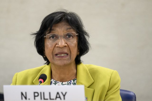 Předsedkyně zvláštní komise Rady OSN pro lidská práva Navi Pillay | foto: Fotobanka Profimedia