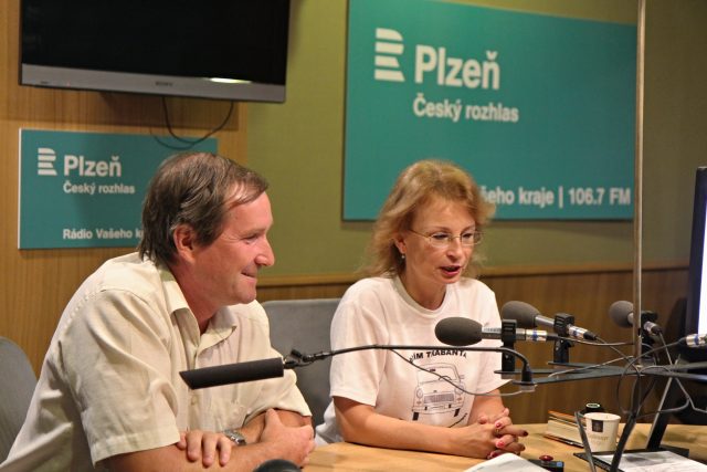 Pavel Křovák a Peggy Kýrová  | foto: Martina Skutková,  Český rozhlas