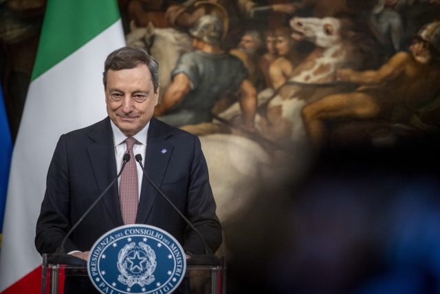 Italský premiér Mario Draghi | foto: Fotobanka Profimedia
