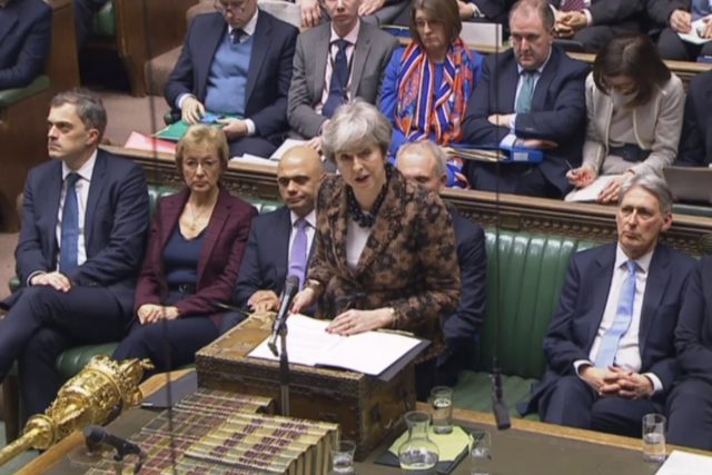 Theresa Mayová v britském parlamentu | foto: ČTK/AP
