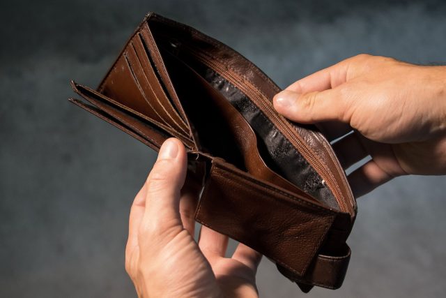 Nedostatek peněz  (ilustrační foto) | foto: Fotobanka Pixabay