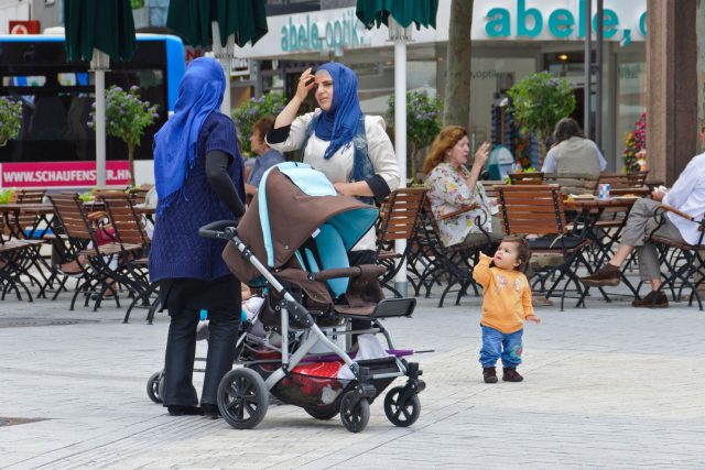 Muslimské ženy v německém Heilbronnu | foto: Fotobanka Profimedia