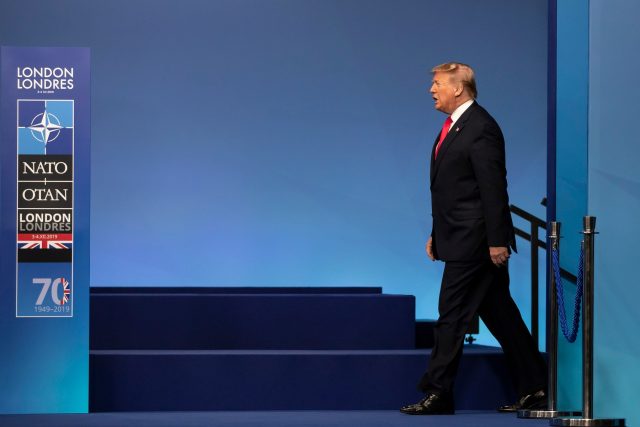 Donald Trump na summitu NATO v Londýně,  prosinec 2019 | foto: Fotobanka Profimedia