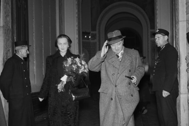 Vladimír Clementis s manželkou Ludmilou 15. 12. 1949 | foto: Rostislav Novák,  ČTK