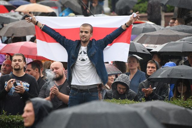 Protesty v Bělorusku | foto: Fotobanka Profimedia