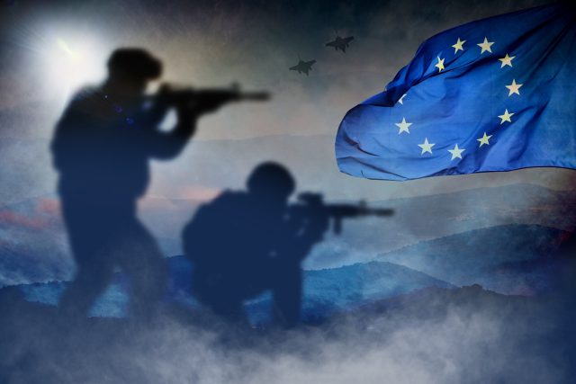 Pokus prezidenta Macrona o vytvoření společné evropské armády se nesetkal s velkou podporou. Logickým řešením problému,  k němuž autor dospívá je tedy cíl vybudovat evropský obranný pilíř na půdě NATO | foto: Shutterstock