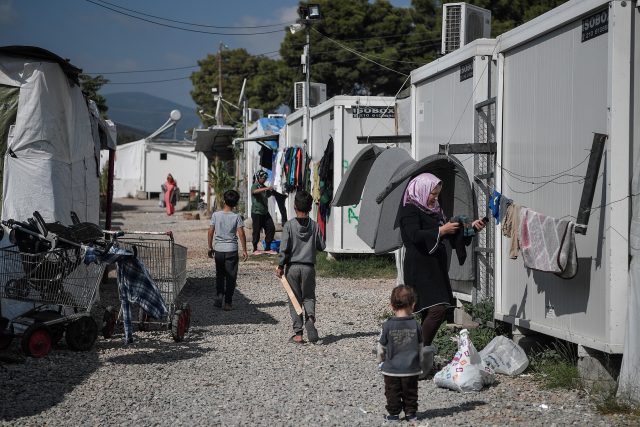 Uprchlický tábor v Řecku | foto: Fotobanka Profimedia