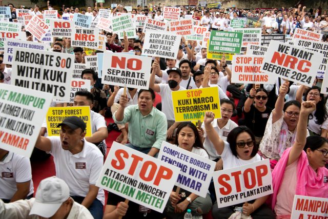 Protesty v Manipuru | foto: Fotobanka Profimedia