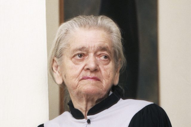 Josefa Slánská, vdova po bývalém generálním tajemníkovi KSČ Rudolfu Slánském  (snímek z listopadu 1993) | foto: Stanislav Peška,  ČTK