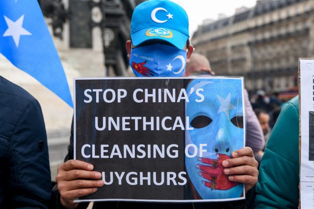Protest proti pronásledování Ujgurů | foto: Fotobanka Profimedia