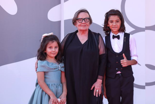 Polská režisérka Agnieszka Holland na filmovém festivalu v Benátkách | foto:  Vianney Le Caer,  ČTK / AP