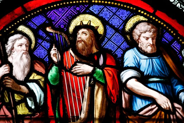 Abrahám,  David a Josef v kostele Sainte-Clotilde ve Francii | foto: Profimedia
