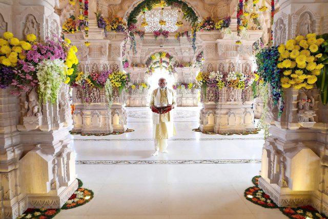 „Ráma se vrátil, “ ohlásil indický premiér Naréndra Módí při otevření nového chrámu ve městě Ajódhja | foto: Fotobanka Profimedia