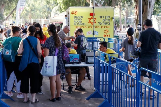 Očkování v Tel Avivu | foto: Fotobanka Profimedia