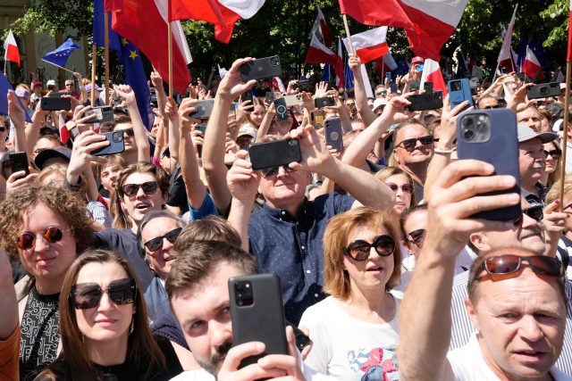 Demonstrace v Polsku | foto: Fotobanka Profimedia