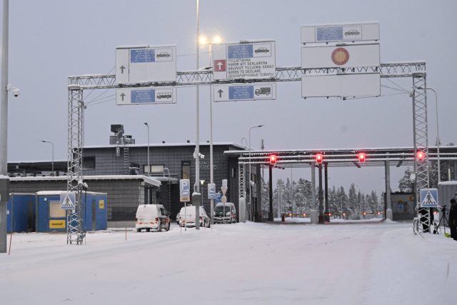 Hraniční přechod Raja-Jooseppi na severu finského Laponska | foto: Fotobanka Profimedia