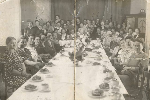 Banket Českého svazu pro spolupráci s Němci v Lounech v roce 1942 | foto: Státní okresní archiv Louny