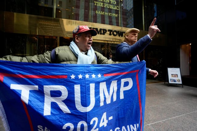 Příznivci Donalda Trumpa v New Yorku | foto: Fotobanka Profimedia