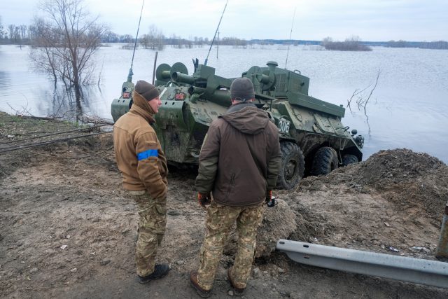 Řeka Irpiň pomohla zastavit ruský útok na Kyjev | foto: Matthew Hatcher,  ČTK/ZUMA