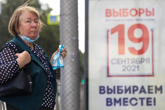 Předvolební kampaň v Novosibirsku | foto: Fotobanka Profimedia