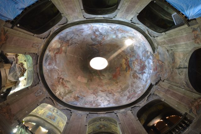 Pohled do kupole Vlašské kaple v Praze | foto:  Italské velvyslanectví v Praze
