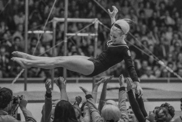 Věra Čáslavská na LOH v Mexiku 1968 | foto: Karel Novák,  Český olympijský výbor