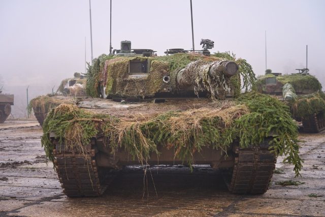 Na Doupově se poprvé testují tanky Leopard 2A4 | foto: Ministerstvo obrany ČR