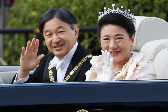 japonský císař Naruhito s manželkou Masako | foto: Fotobanka Profimedia