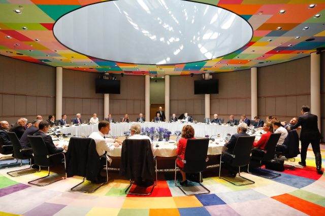 Představitelé zemí Evropské unie na summitu v Bruselu | foto: Fotobanka Profimedia