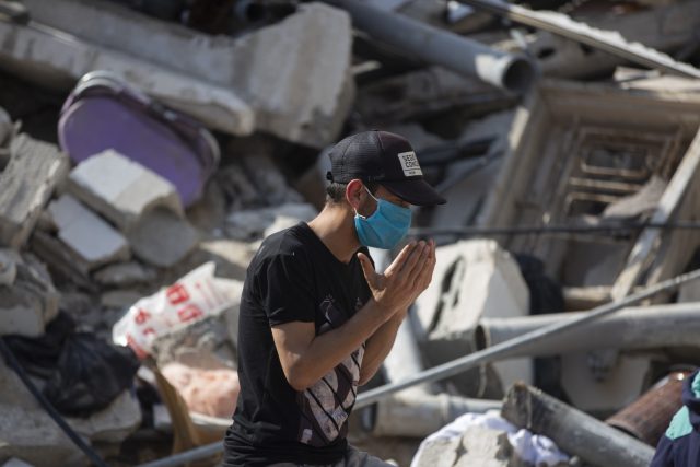 Izraelsko-palestinský konflikt | foto: Khalil Hamra,  ČTK/AP