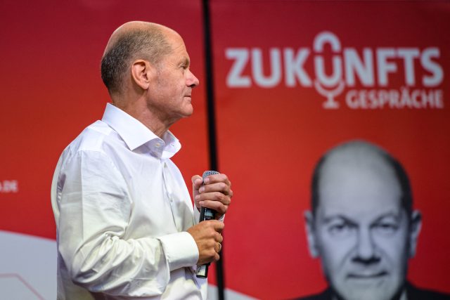 Kandidát na německého kancléře za SPD Olaf Scholz | foto: Fotobanka Profimedia