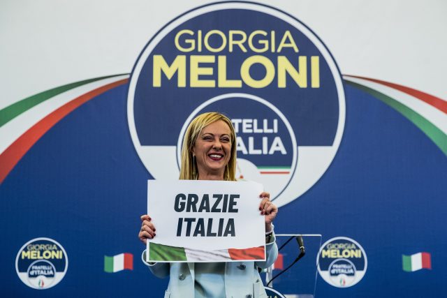 Italskou premiérkou se stane Giorgia Meloniová,  která stojí v čele strany Bratři Itálie | foto: Fotobanka Profimedia