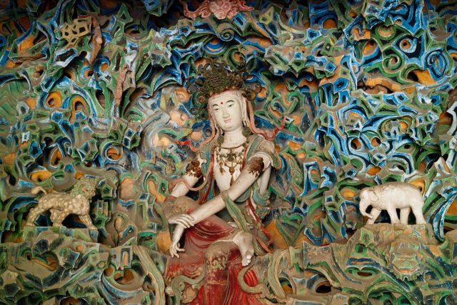 Čínské umění /The statue of Avalokitesvara Bodhisattva,  Manichaean Hall,  Longxing Monastery,  Zhengding,  Shijiazhuang,  Hebei ,  China/ | foto: Fotobanka Profimedia