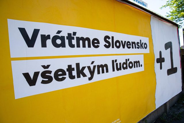 Billboardová kampaň nové slovenské politické strany Andreje Kisky | foto: Fotobanka Profimedia