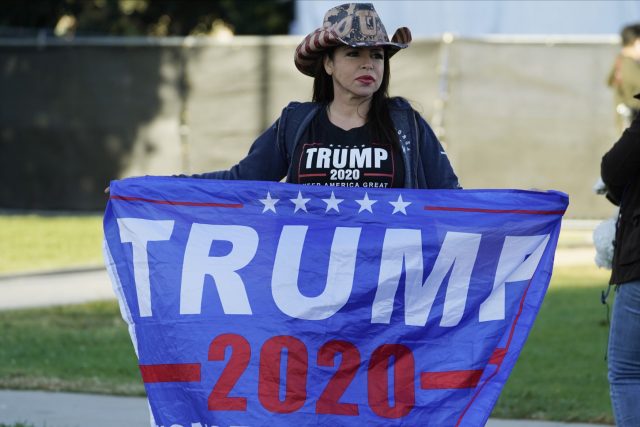 Podporovatelka Donalda Trumpa | foto:  Damian Dovarganes,  ČTK/AP