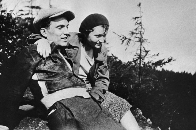 Julius Fučík s manželkou Gustou,  1932 | foto: ČTK