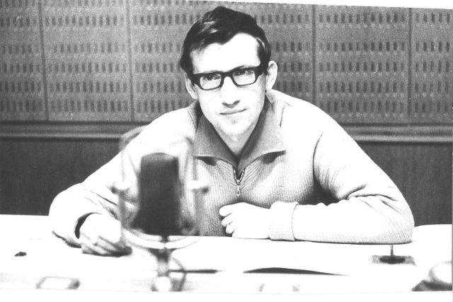 Karel Sedláček jako mladý hlasatel v roce 1968 | foto: archiv Karla Sedláčka