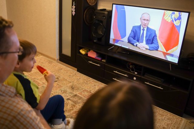 Ruský prezident Vladimir Putin promluvil k národu | foto: Fotobanka Profimedia