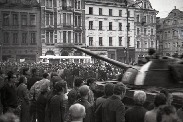 21. srpen 1968 v Liberci | foto: autor neznámý,   Státní okresní archiv Liberec