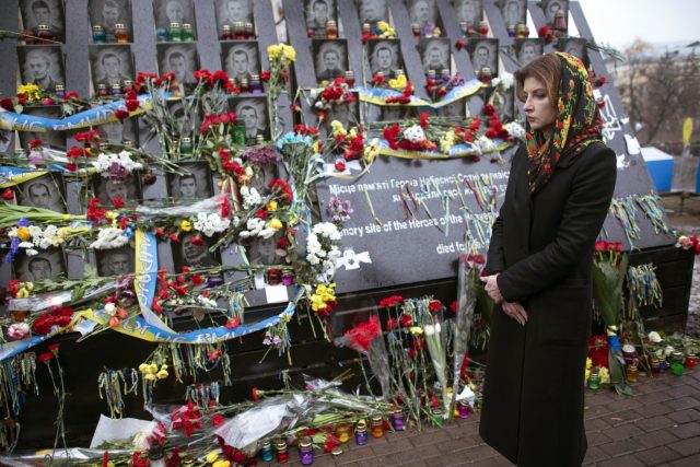 Ukrajina pět let po Majdanu | foto: Evgeniy Maloletka,  ČTK/AP
