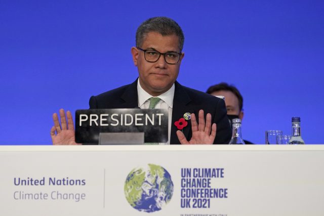 Alok Sharma,  prezident klimatického summitu v Glasgow | foto:  Alberto Pezzali,  ČTK/AP