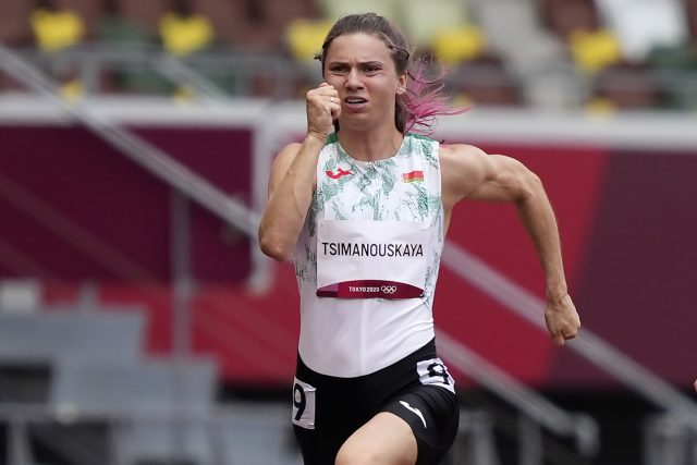 Běloruská sprinterka Kryscina Cimanouská | foto: Martin Meissner,  ČTK/AP