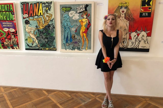 Berenika Saudková - autorka výstavy KÁJA SAUDEK - Výstava děl | foto: Romana Joudalová,  Český rozhlas