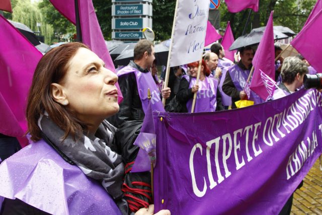 protesty v Bulharsku  (Sofia,  Bulgaria,  30/05/2012) | foto: Fotobanka Profimedia